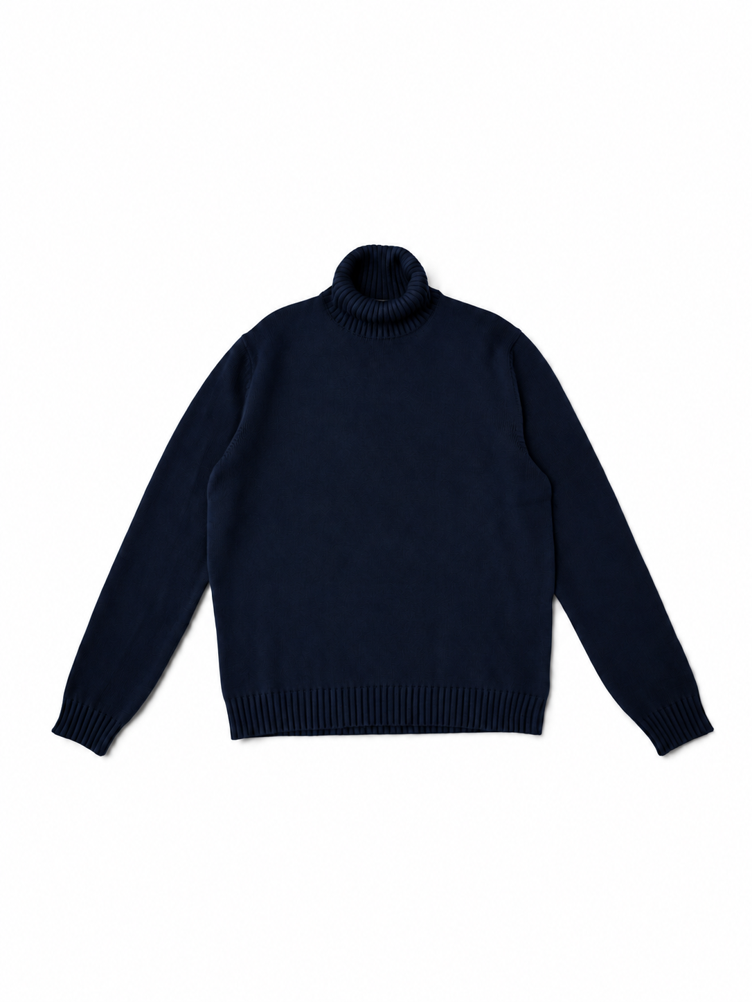 Dunkelblauer Rollkragenpullover von Slowear – Ansicht 3
