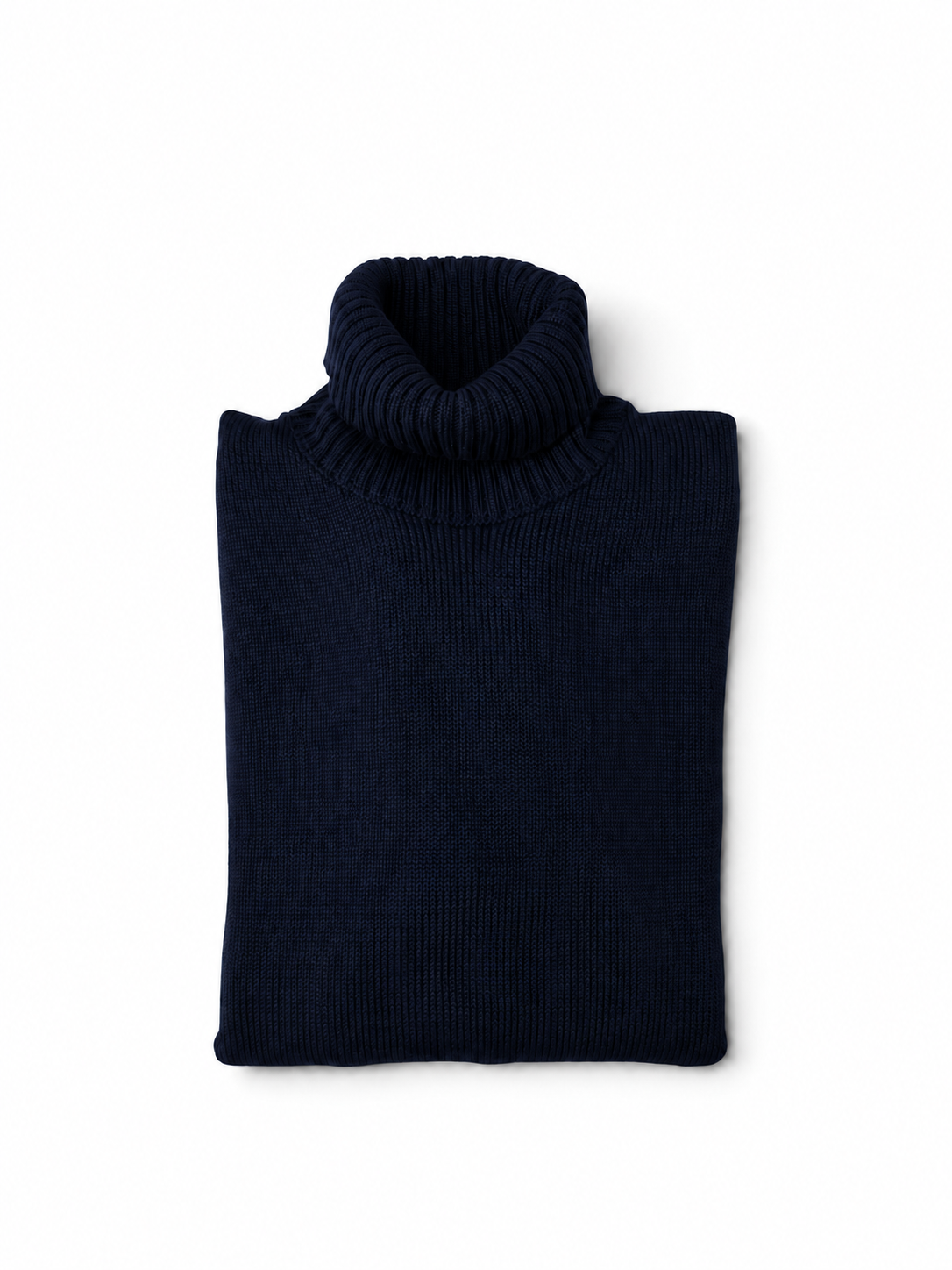 Dunkelblauer Rollkragenpullover von Slowear