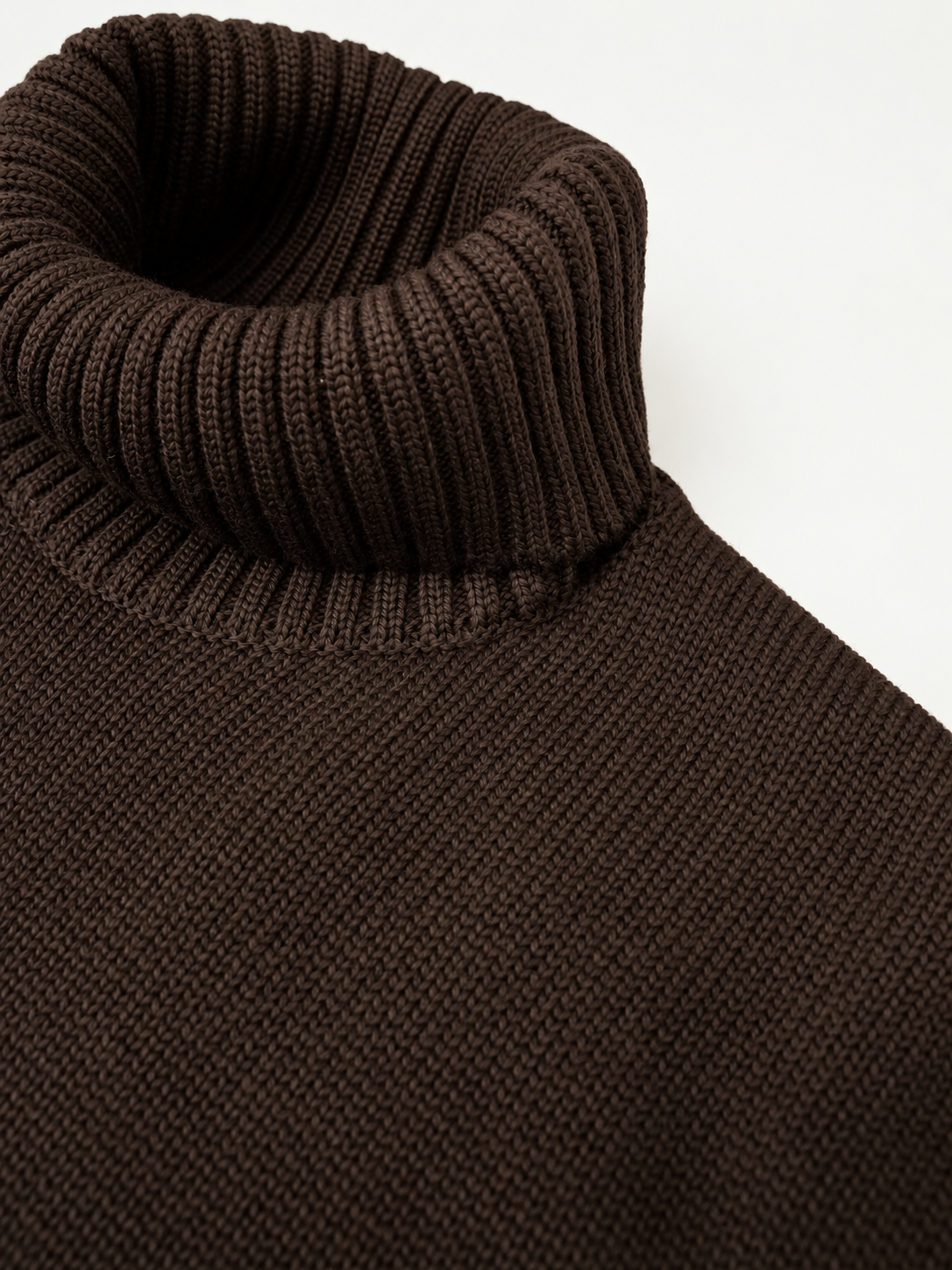 Schokobrauner Rollkragenpullover von Slowear – Ansicht 2