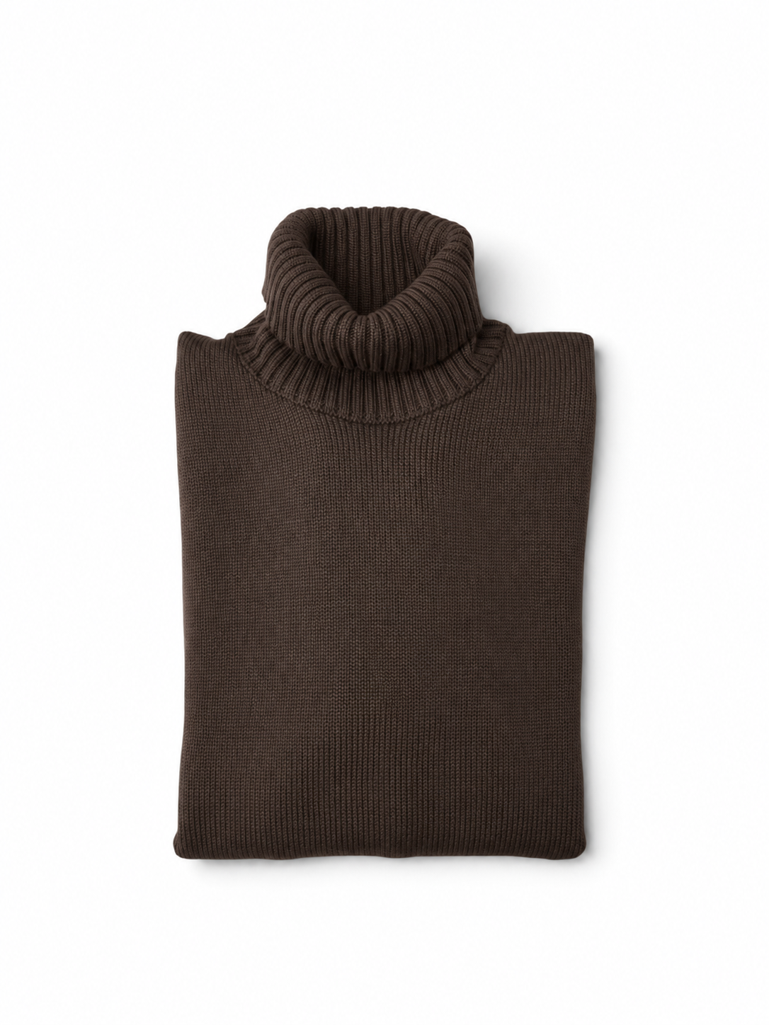 Schokobrauner Rollkragenpullover von Slowear
