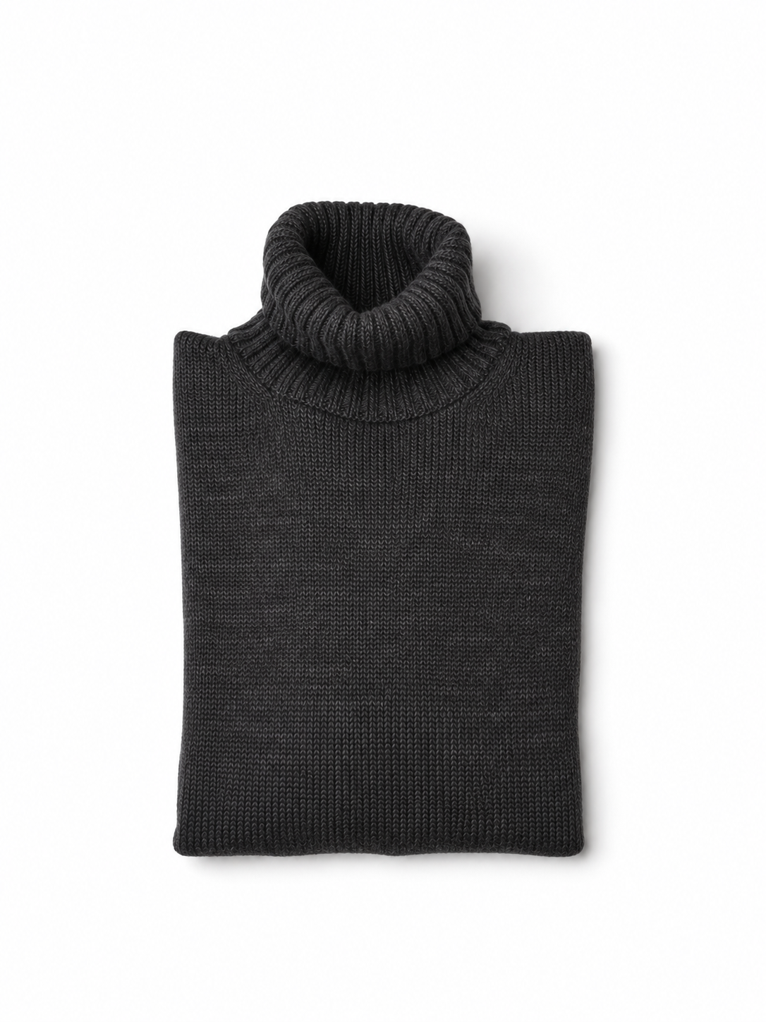 Anthrazitfarbener Rollkragenpullover von Slowear