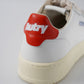 Weißer Autry-Sneaker mit roter Ferse "Medalist"