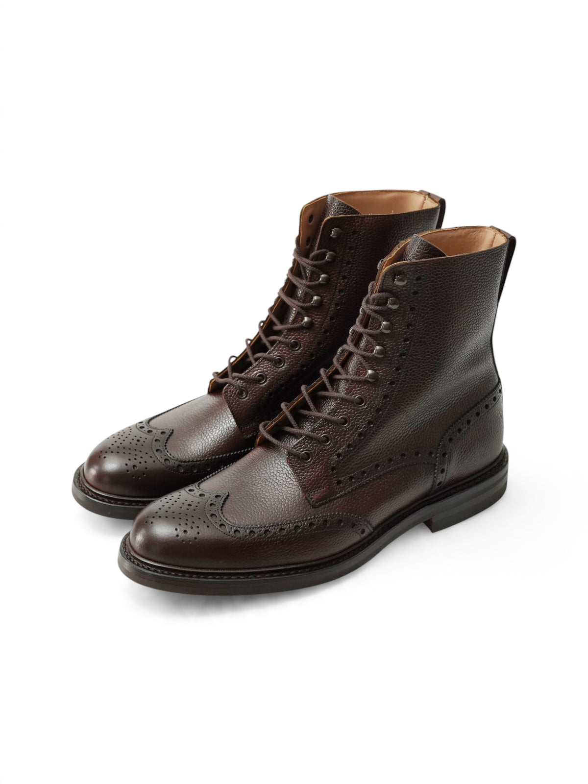 Dunkelbrauner Schnürstiefel Islay aus Scotch-Grain-Leder von Crockett & Jones
