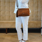 Cogacfarbene Velour-Tasche