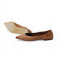 Cognacfarbener Ballerina
