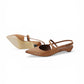 Cognacfarbener Sling-Pumps