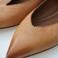 Cognacfarbener Ballerina