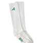 Weiße Socken mit grünem Detail