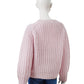 Rosafarbener Pullover aus Wolle und Cashmere