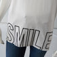 Weißes T-Shirt "Smile"