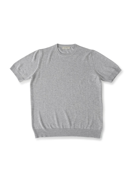 Graues, gestricktes T-Shirt von Bruno Manetti