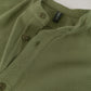 Olivefarbenes Stehkragen Polo-Shirt