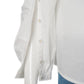 Weiße Bluse mit geknöpften Ärmeln