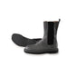 Graue Stiefelette aus softem Leder