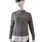 Grauer Pullover aus Cotton und Cashmere