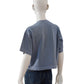 Denimblaues Boxy T-Shirt