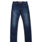 Blaue Jeans mit dezenter Waschung