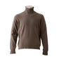 Taupefarbener Cashmere-Rollkragenpullover