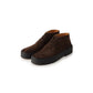 Dunkelbrauner Velours-Chukkaboot mit Crepe-Sohle