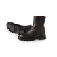 Schwarze Stiefelette aus softem Leder