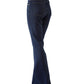 Dunkelblaue Bootcut-Jeans "Rawlin"