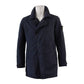 Dunkelblauer Car-Coat