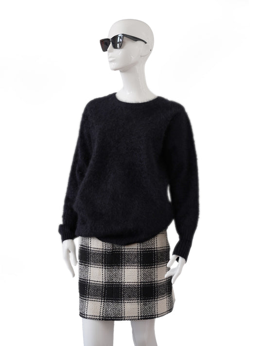 Schwarzer gebürsteter Kaschmir-Pullover von Sminfinity