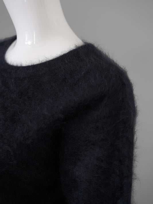 Schwarzer gebürsteter Kaschmir-Pullover von Sminfinity – Ansicht 2