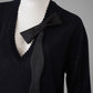 Schwarzes V-Neck mit Schleife