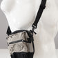 Schwarz/Silberfarbene Crossbody-Bag