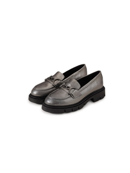 Platinfarbener Loafer von Weekend