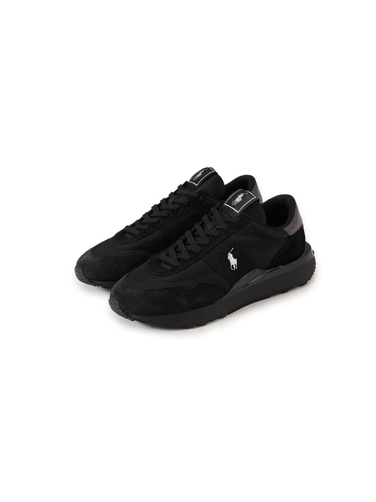 Schwarzer Sneaker mit grauen Details von Ralph Lauren