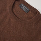 Mokkafarbener Cashmere-Roundneck