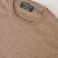 Sandfarbener Cashmere-Roundneck