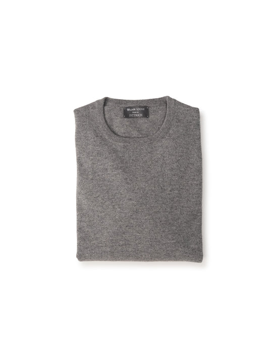 Grauer Kaschmir-Roundneck von William Lockie