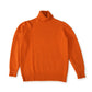 Orangefarbener Cashmere-Rollkragenpullover