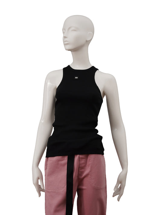 Schwarzes geripptes Top von 10days