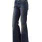 Blaue leicht verwaschene Bootcut-Jeans "Rawlin"