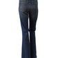 Blaue leicht verwaschene Bootcut-Jeans "Rawlin"