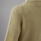 Salbeifarbene Strickjacke aus Cashmere und Cotton