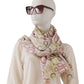 Multicolor scarf made of cashmere and silk