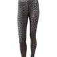 Anthrazitfarbene, Leo-Print Leggings