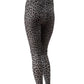 Anthrazitfarbene, Leo-Print Leggings