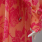 Pink/Apricotfarbenes Flower-Print Kleid