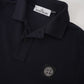 Dunkelblaues Stretch-Poloshirt