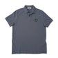 Blaugraues Stretch-Poloshirt