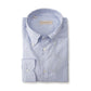 Weiß/Hellblau, gestreiftes Oxford-Hemd mit Button-Down