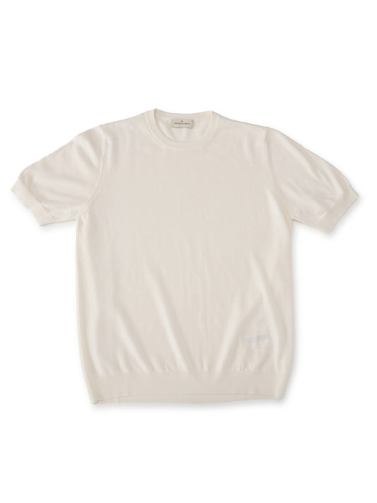 Cremefarbenes Strick-Shirt von Bruno Manetti