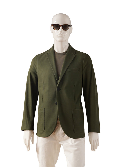 Khakifarbenes Jersey-Sakko von Harris Wharf London