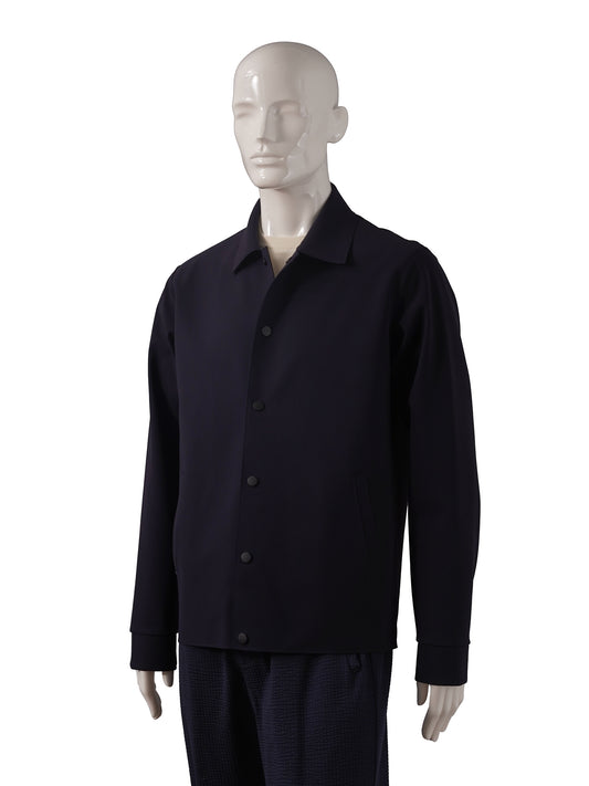 Dunkelblaues Scuba-Overshirt von Harris Wharf London